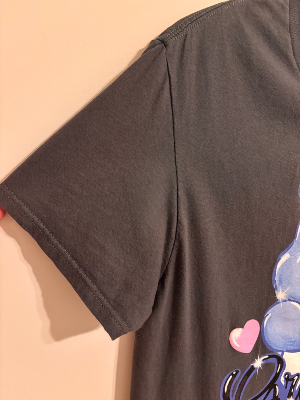 Care Bear Grumpy Graphic Charcoal Grey T-shirt - Picture 5 of 5